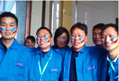 超前涂料90同學(xué)會(huì)現(xiàn)場(chǎng)！河南真石漆知名品牌